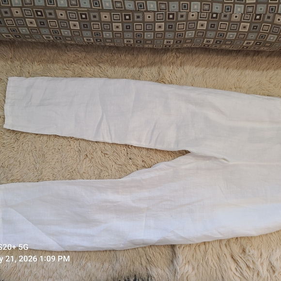 White Linen Pants - Picture 12 of 16